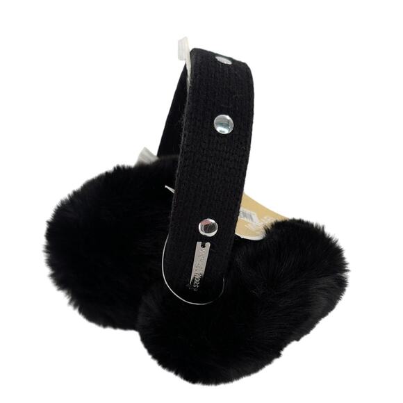 Michael Kors Black Faux Fur Earmuffs - Picture 5 of 9